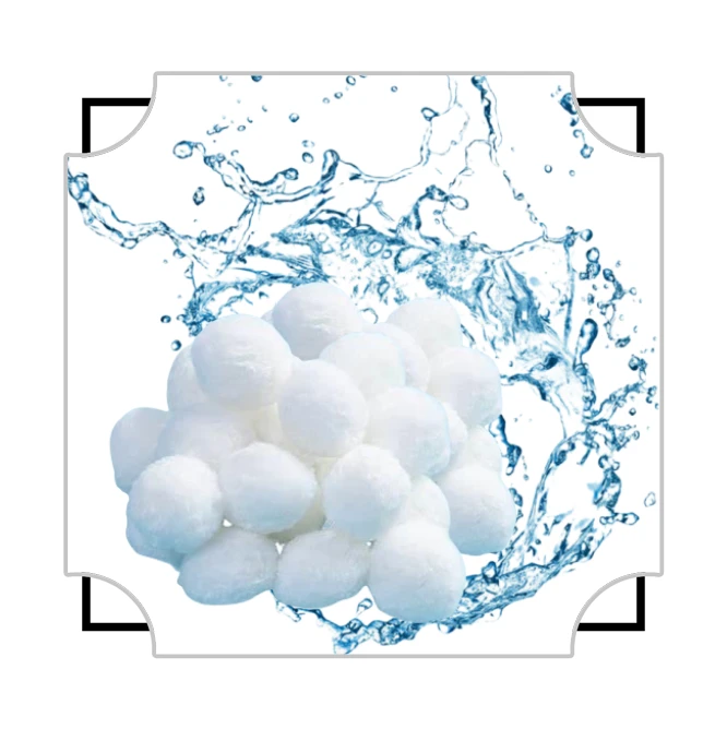 Ít rửa ngược Polyester Vi khuẩn Nhà lọc Media Fiber Balls cho hồ cá Koi