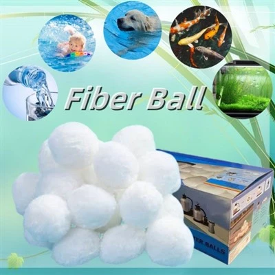 Máy bơm tiết kiệm năng lượng 3 Micron Bộ lọc bóng sợi polyester cho bể cá xử lý nước thải bể bơi