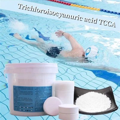 90% TCCA 200g Bột dạng hạt dùng để xử lý nước Khử trùng Tảo và loại bỏ nấm