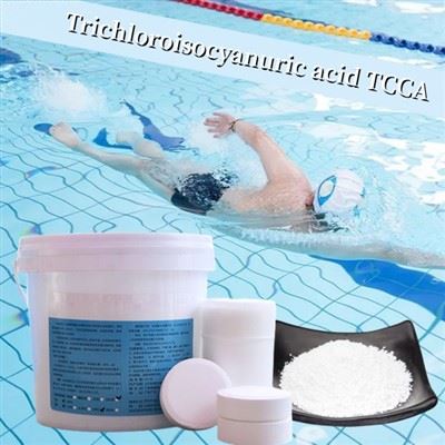 Hóa chất bể bơi bán chạy Axit Trichloroisocyanuric TCCA 90 Viên nén clo
