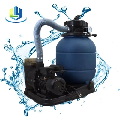 Hệ thống bơm lọc cát LY{0}}mm dành cho bể bơi trên mặt đất với máy bơm tiêu chuẩn và đế lọc chắc chắn để dễ dàng lắp đặt