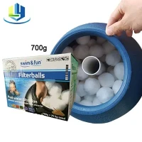 Nhà cung cấp Bộ lọc bể bơi sợi bóng 700g Bao bì hộp màu