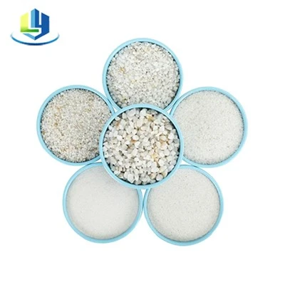 Phương tiện lọc nước màu vàng và trắng SiO2 Cát thạch anh Silica