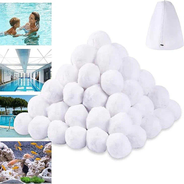 Replacement Sand Bacterial Alkaline Water Media Polyester Swimming Pool Filter Fiber Ball