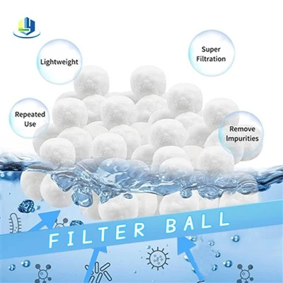 Bể bơi Bóng lọc Thay thế cát Sợi polyester Bóng làm sạch bể bơi