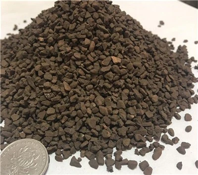 Nhà sản xuất bán chạy nhất 82% Mno2 Mangan Dioxide Cát mangan xanh để loại bỏ sắt