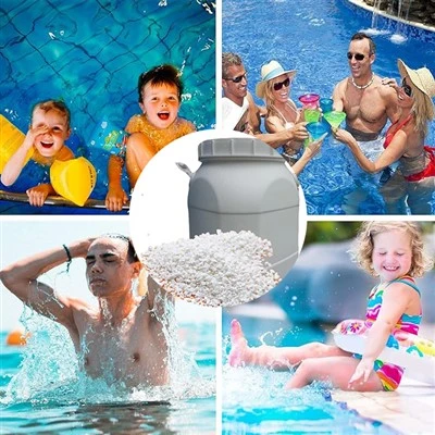 Giá xuất xưởng Hạt clo Canxi Hypochlorite 65% 70% cho bể bơi